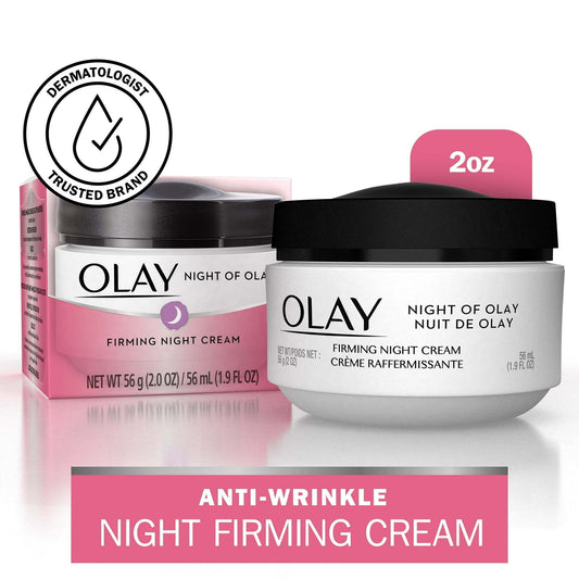 Olay Firming Night Cream Facial Moisturizer - 1.9 fl oz