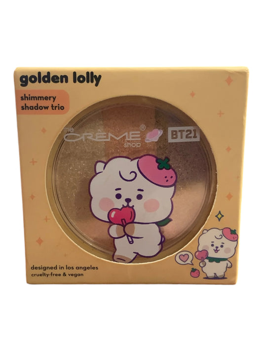 The Crème Shop BT21 Baby RJ Ultra-Pigmented Eyeshadow Trio - Golden Lolly - Exotic Pro