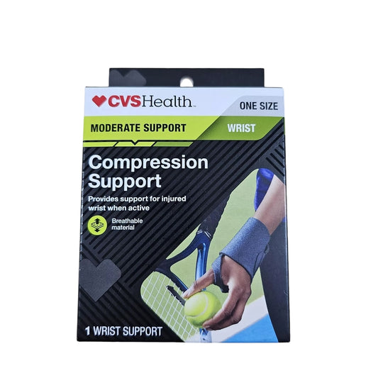 CVS Health Wrist Compression Support – Adjustable Moderate Support