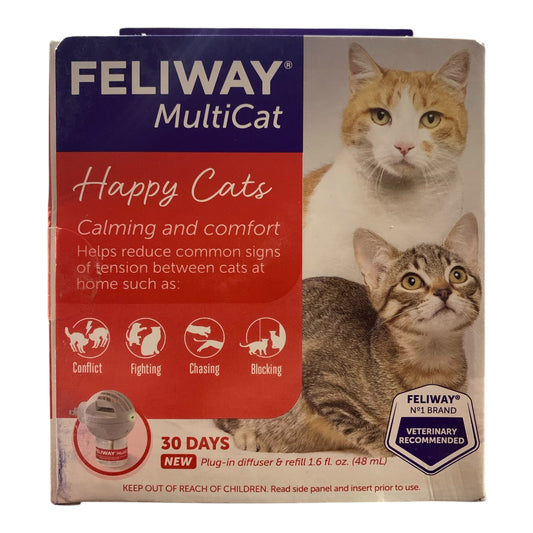 FELIWAY MultiCat Plug-In Diffuser & Refill, Harmony for Multi-Cat Homes, 1.6 oz