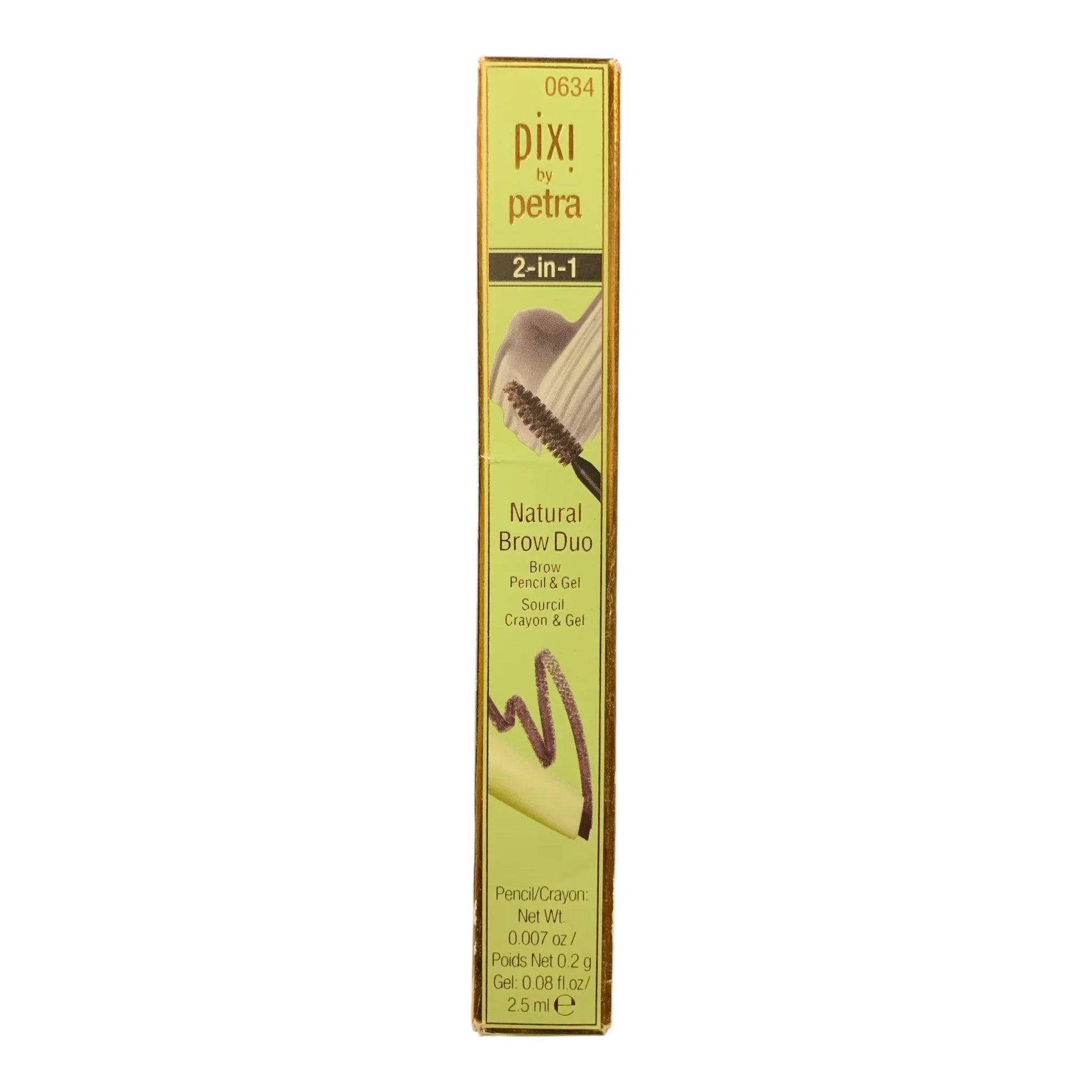 Pixi by Petra Natural Brow Duo 2-in-1 - Soft Black, 0.007 oz - Exotic Pro