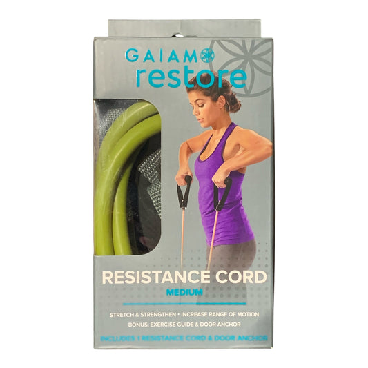 Gaiam Restore Resistance Cord Kit with Door Attachment - Medium Strength