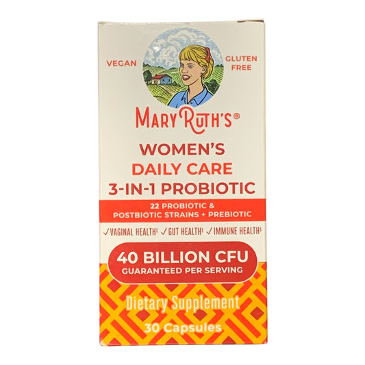 MaryRuth's Women's Daily Care 3-in-1 Probiotic - 30 Capsules