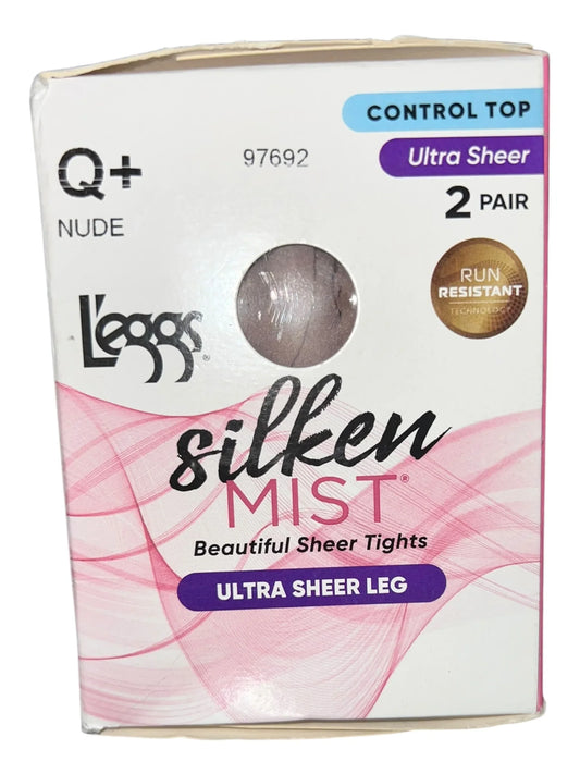 L'eggs Ultra Sheer Control Top Pantyhose - Nude Mist, 2 Pairs, Q