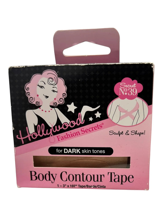 Hollywood Fashion Secrets Body Contour Tape - Dark Skin, 1 Roll (197x1)