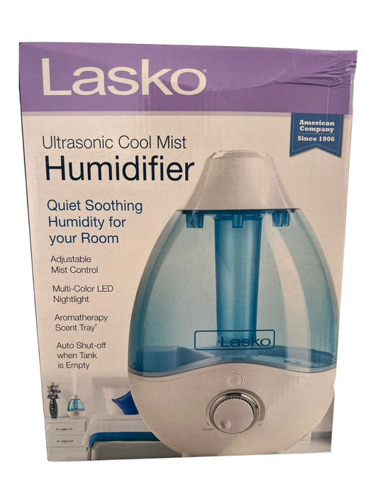 Lasko Ultrasonic Cool Mist Humidifier with Scent Tray & Nightlight - UH200