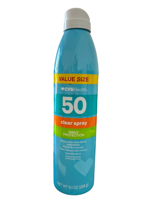 CVS Health Clear Sunscreen Spray SPF 50 – Broad Spectrum, Value Size - Exotic Pro