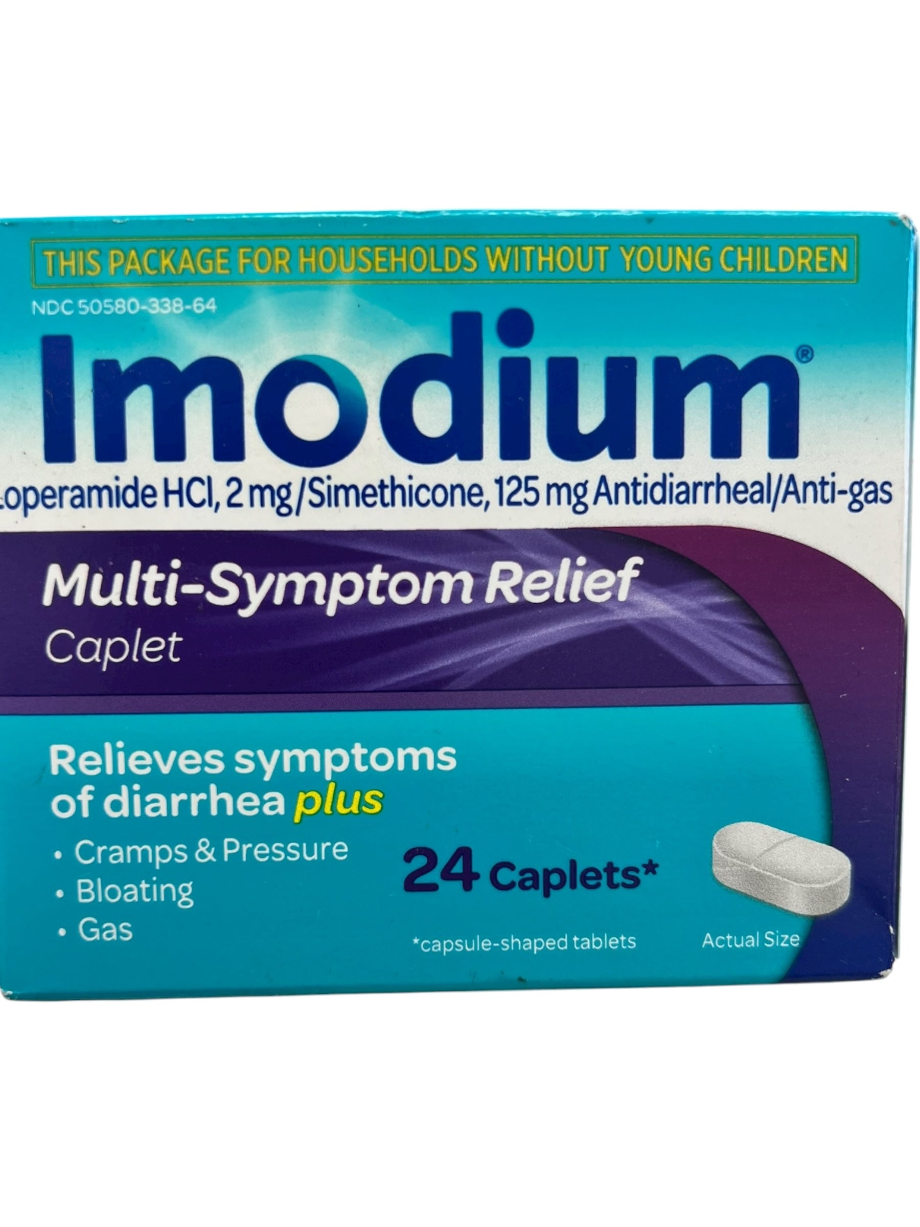 Imodium Multi-Symptom Relief Caplets, 24 Count – Anti-Diarrheal Support - Exotic Pro