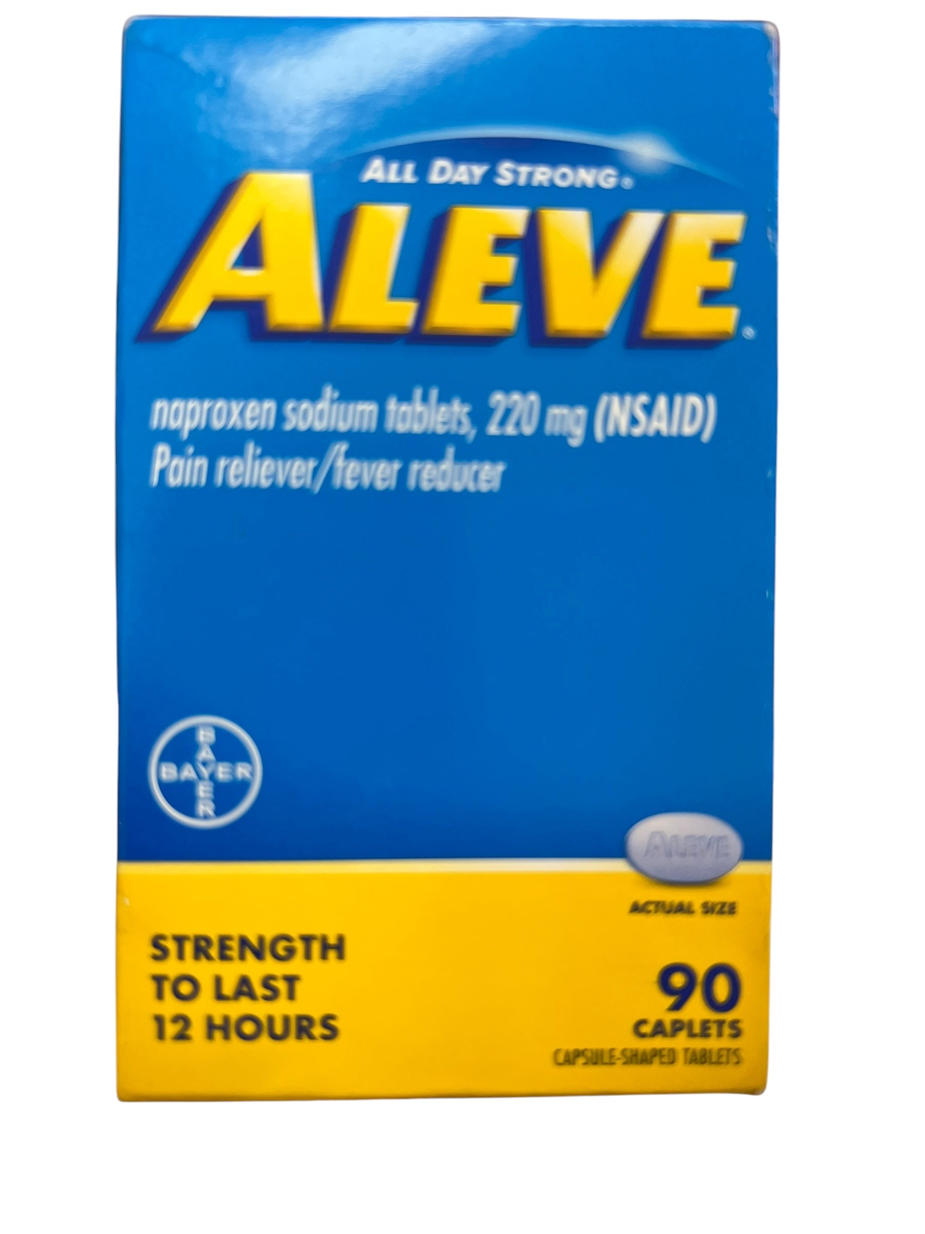 Aleve Pain Relief Caplets with Naproxen Sodium – 90 Count - Exotic Pro