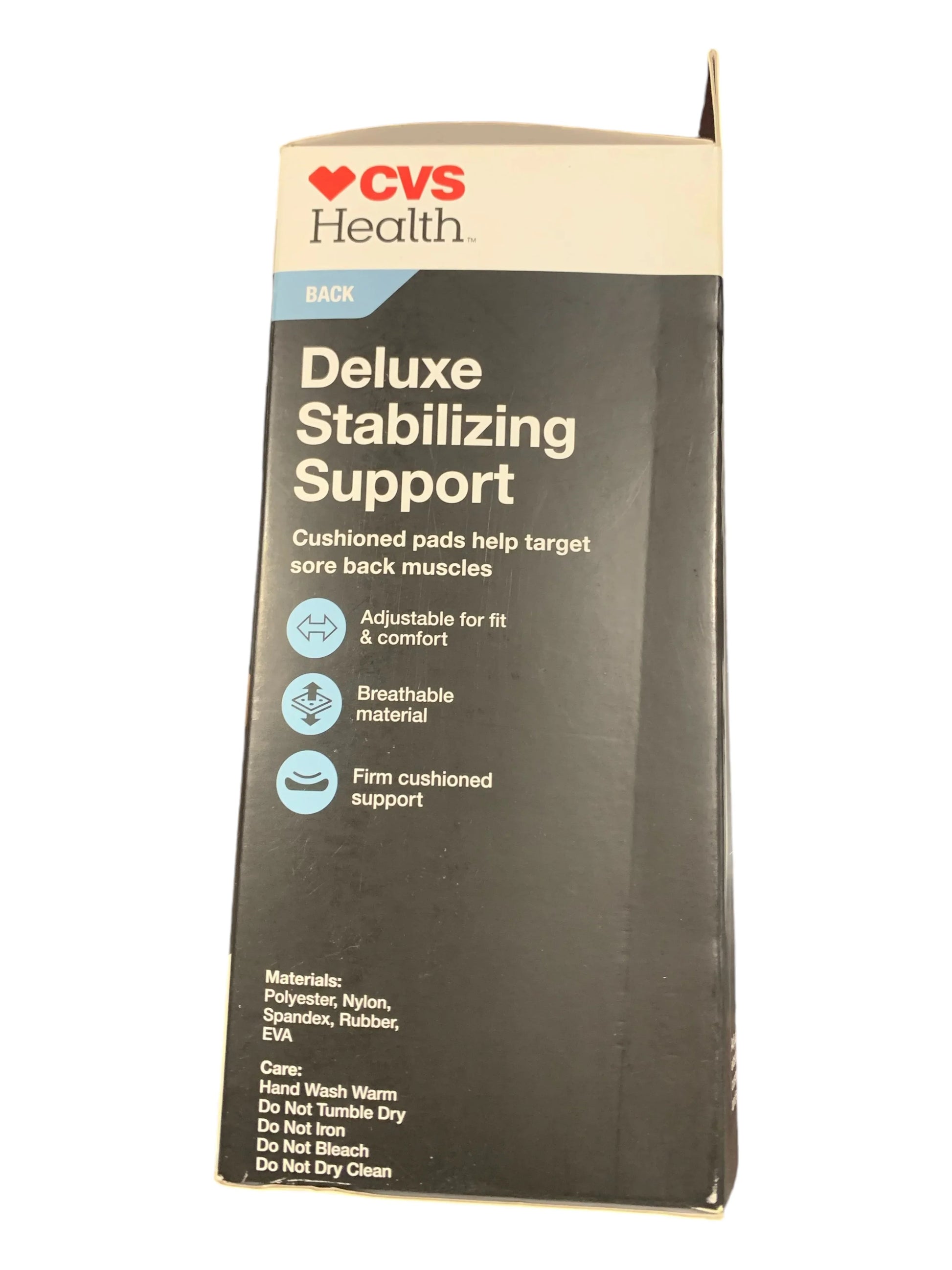 CVS Health Firm Support Back Deluxe Stabilizing Support – Size SM/MED - Exotic Pro