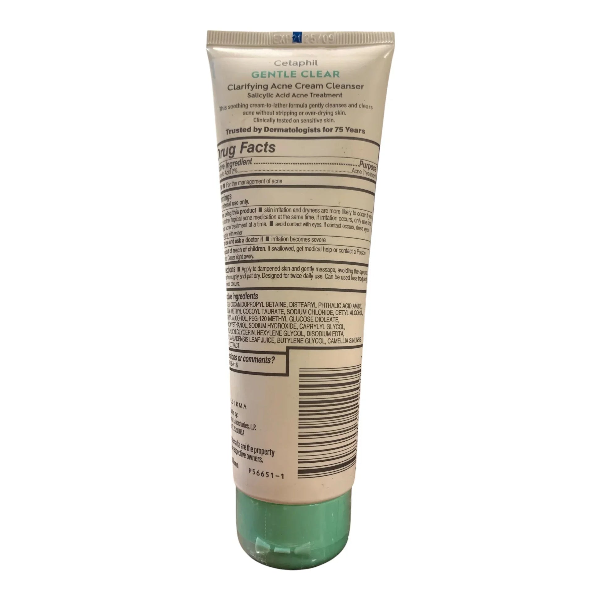 Cetaphil Gentle Clear Acne Face Wash - Sensitive Skin Cleanser, 4.2 oz - Exotic Pro