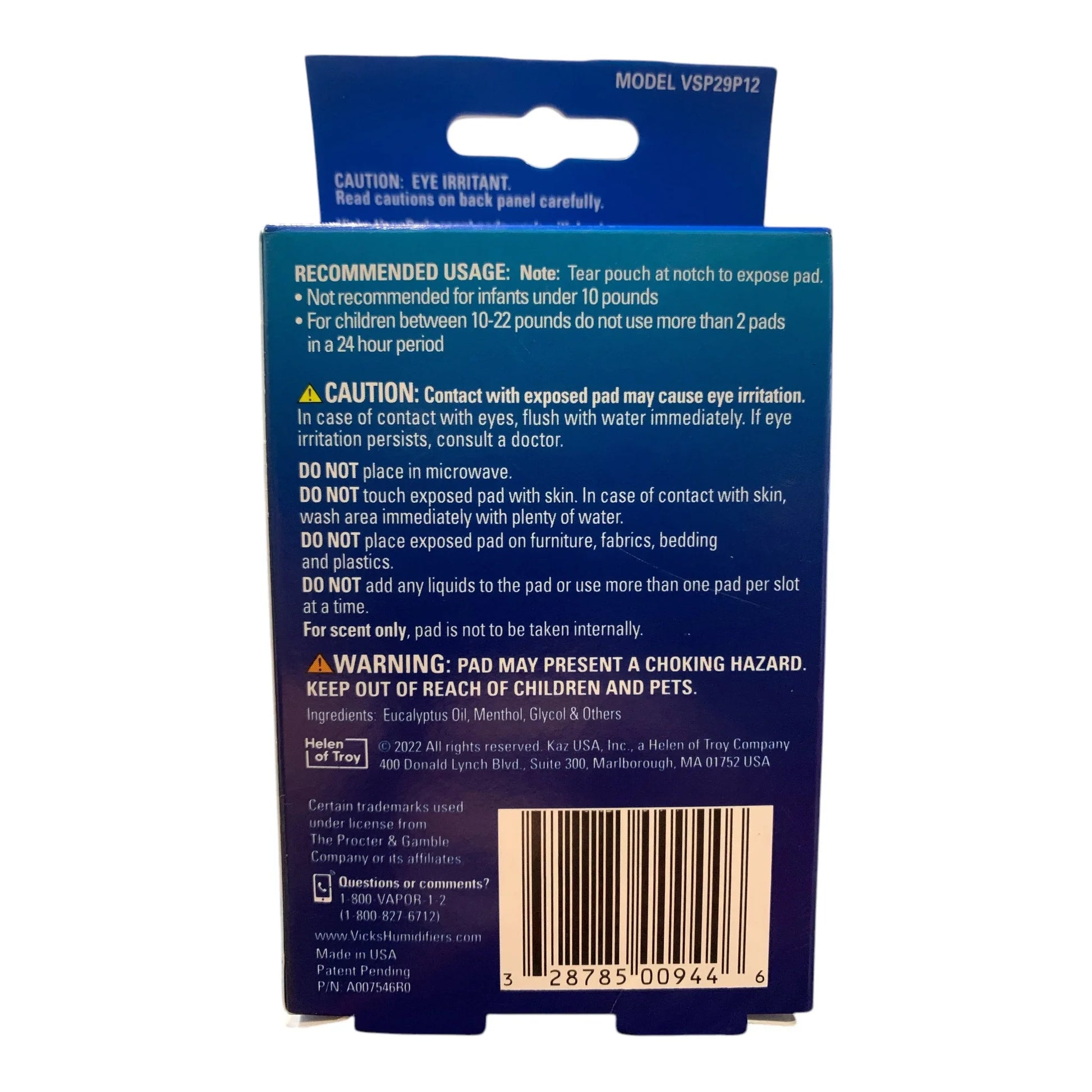 Vicks VapoPads Plus - Sinus & Allergy Relief, 12 Pack - Exotic Pro