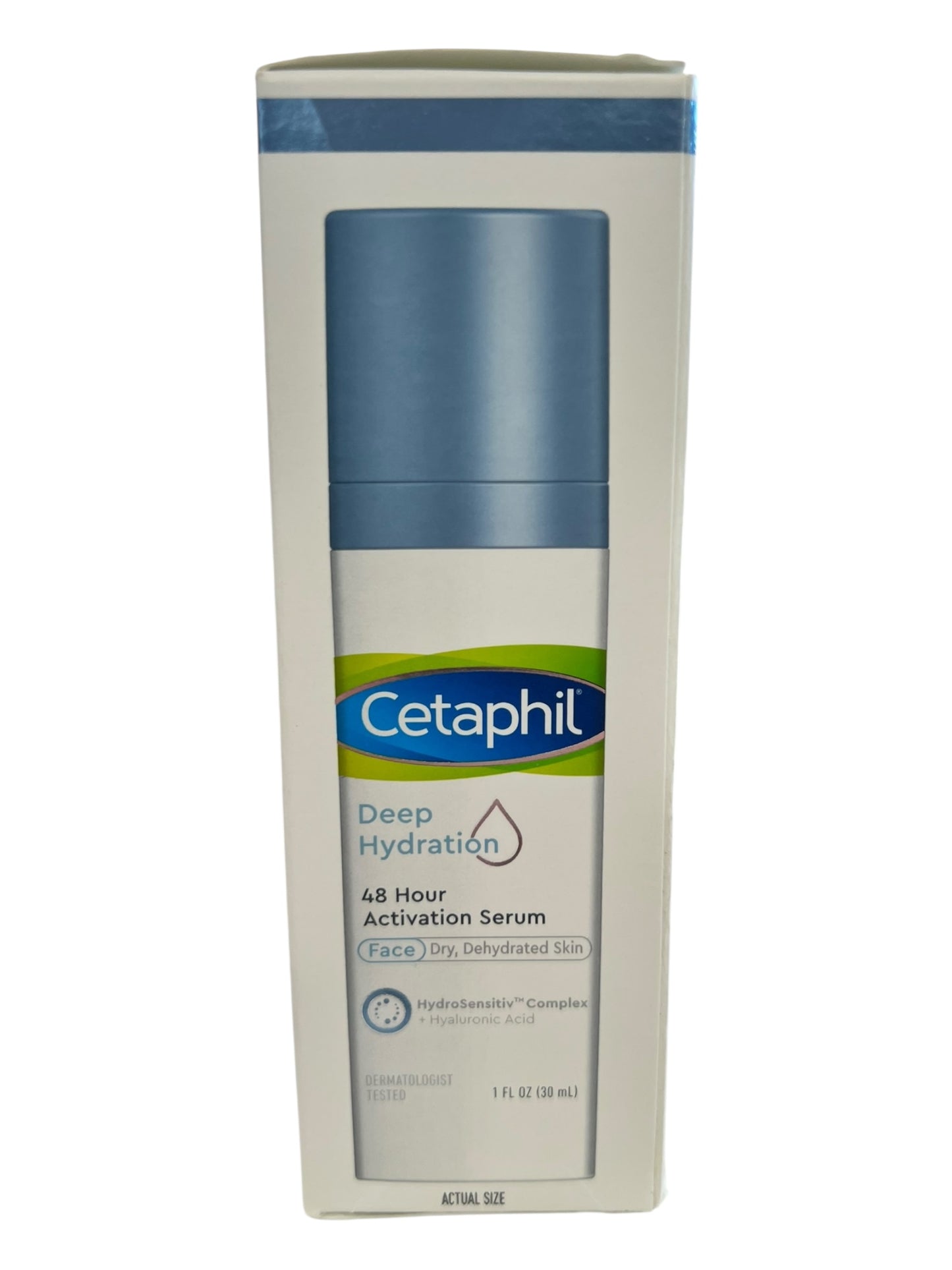 CETAPHIL Deep Hydration 48 Hour Activation Serum | 1 fl oz | 48 Hour Dry Skin Face Moisturizer for Sensitive Skin | With Hyaluronic Acid, Vitamin E & Vitamin B5 | Dermatologist Recommended