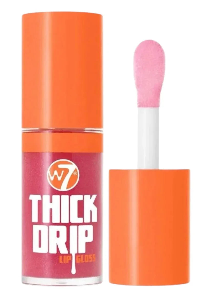 W7 Thick Drip Lip Gloss - Foolish, High-Shine, Non-Sticky Formula - Exotic Pro