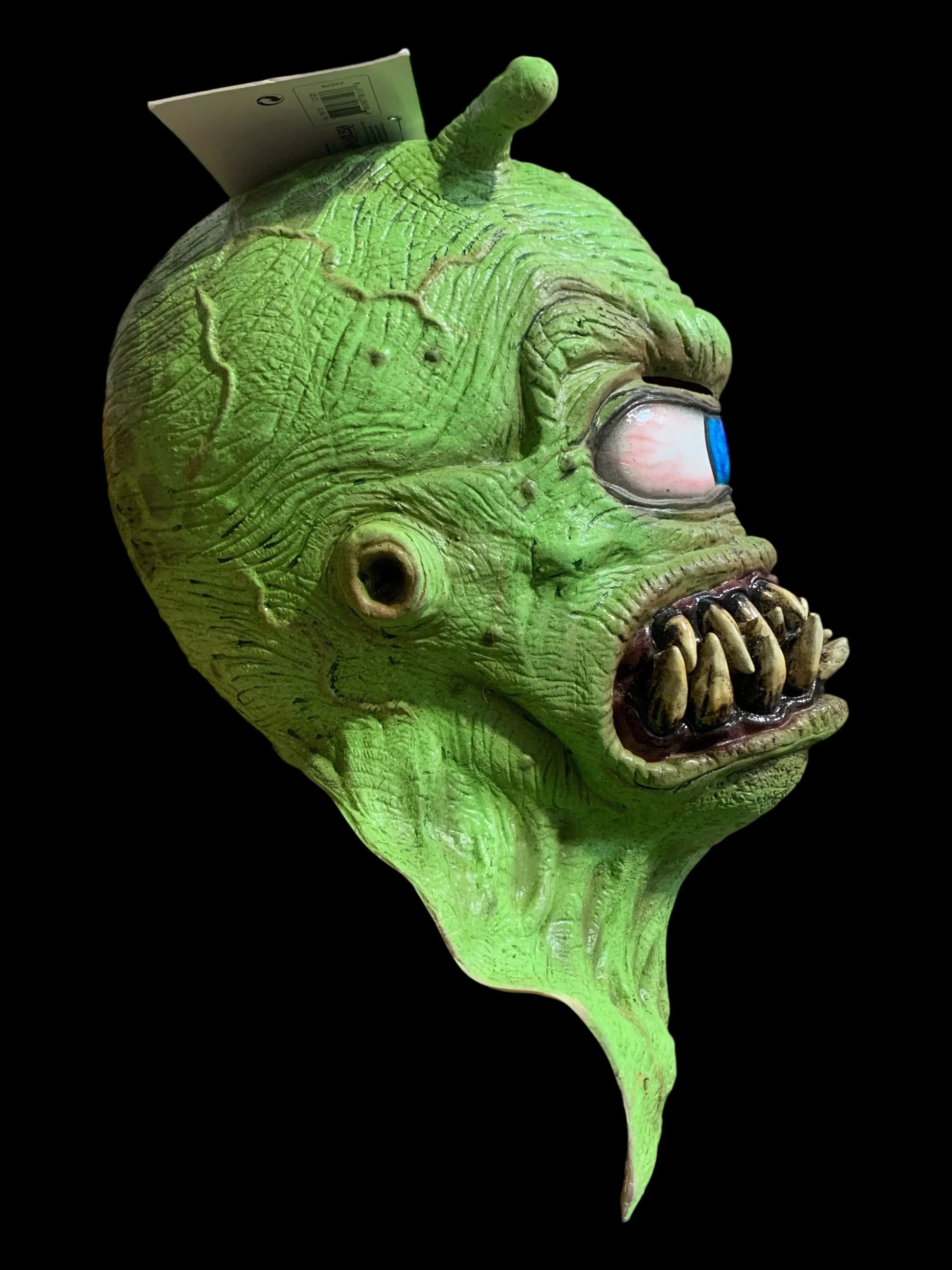 Adult Rool Alien Mask – Green One-Eyed Alien Halloween Mask for Costume & Cosplay - Exotic Pro