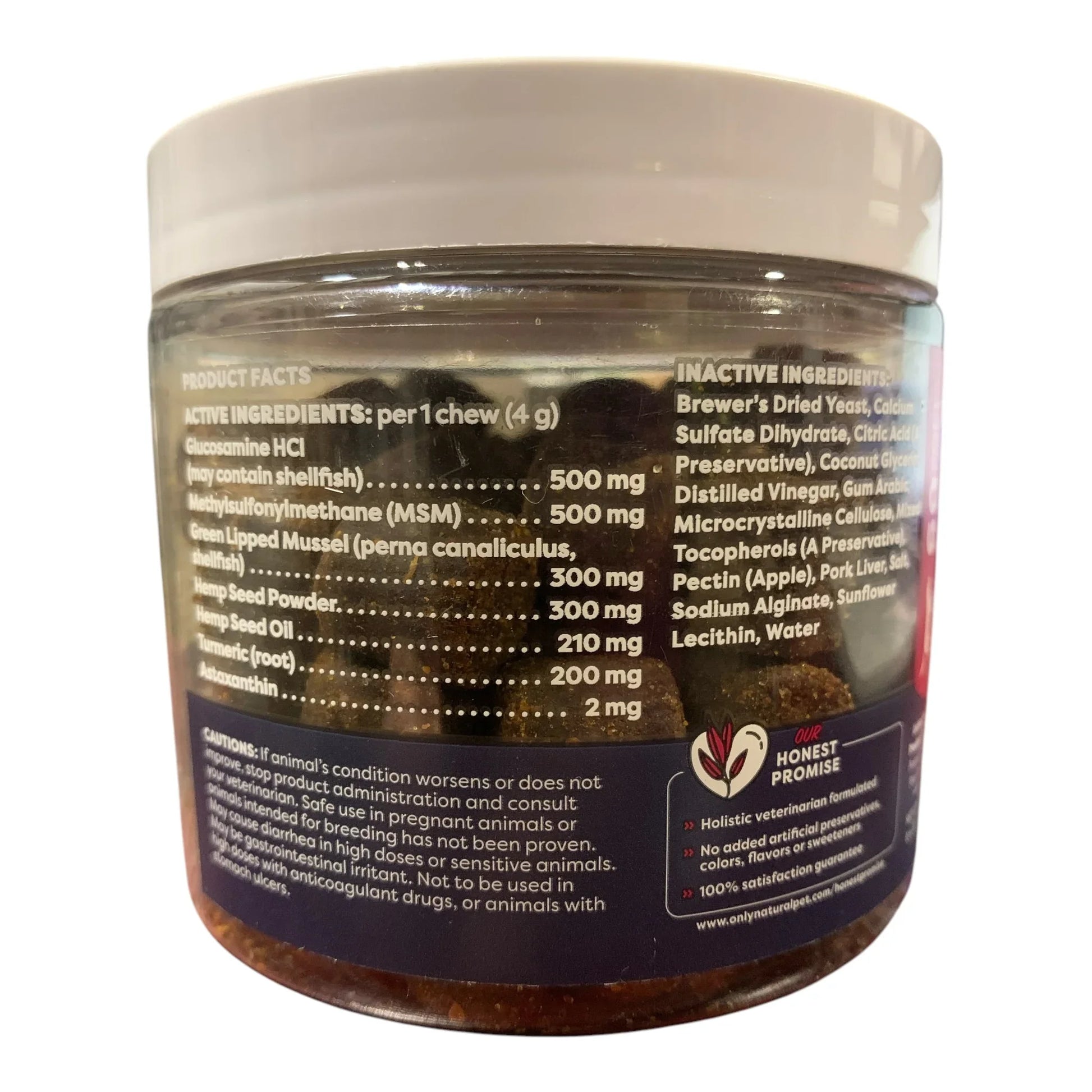 Only Natural Pet HEMP Advanced Hip & Joint Support, For Dogs 60ct, 8.4oz - Exotic Pro