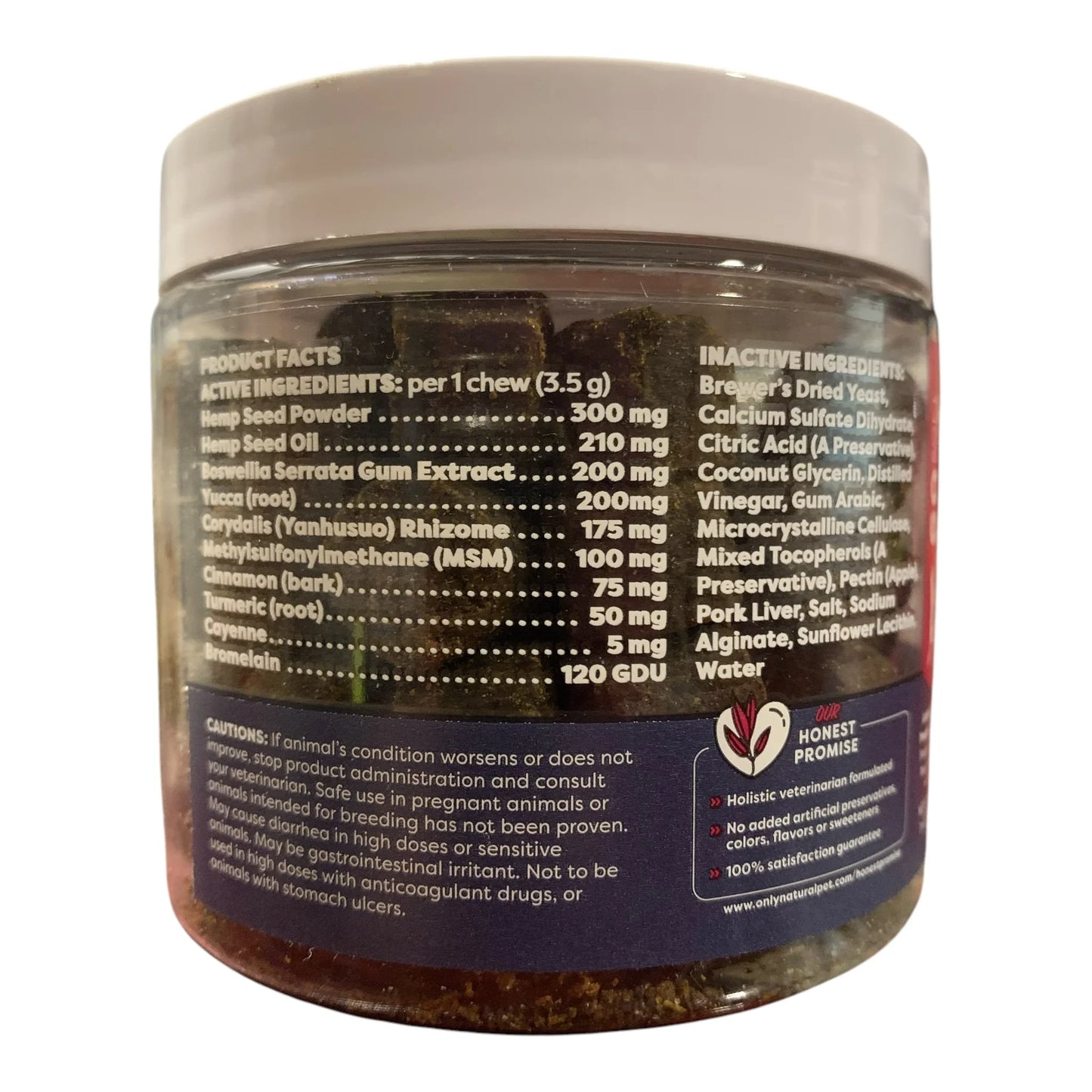 Only Natural Pet HEMP Senior Mobility Support for Dogs, 60 ct, 8.4 oz - Exotic Pro