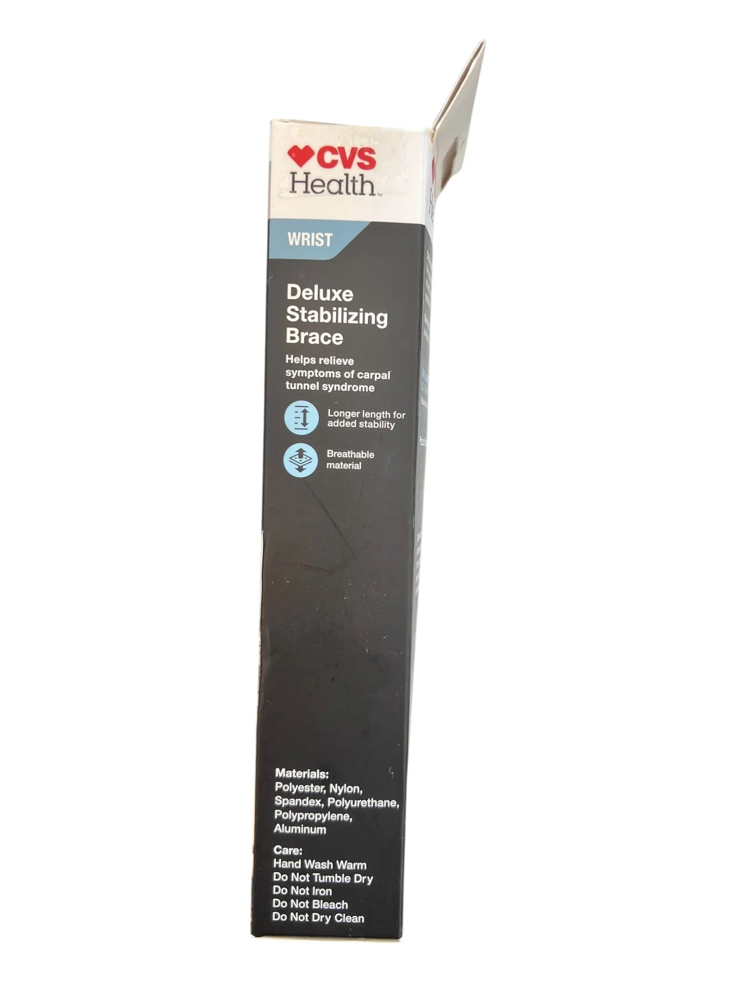 CVS Health Deluxe Wrist Brace – Firm Support, S/M Size, Stabilizing
