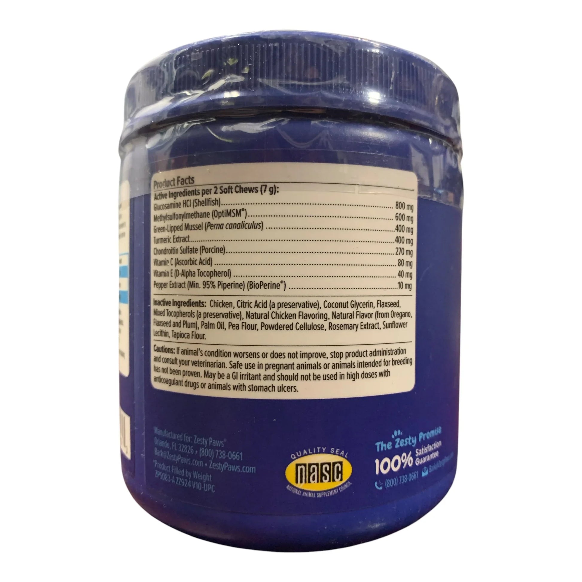Zesty Paws Senior Advanced Hip & Joint Bites for Dogs, Chicken Flavor, 90 ct - Exotic Pro