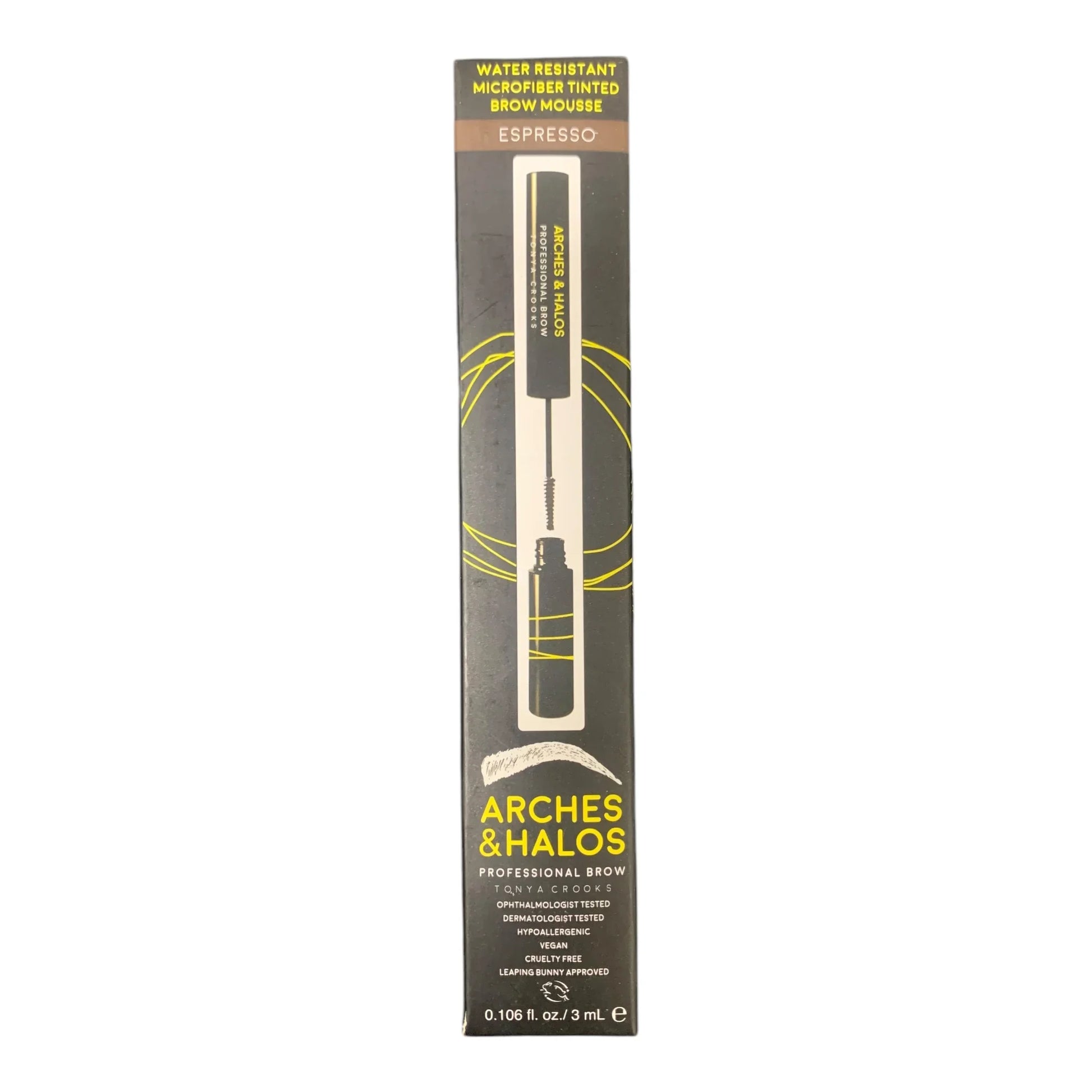 Arches & Halos Microfiber Tinted Brow Mousse - Espresso, 0.106 oz - Exotic Pro