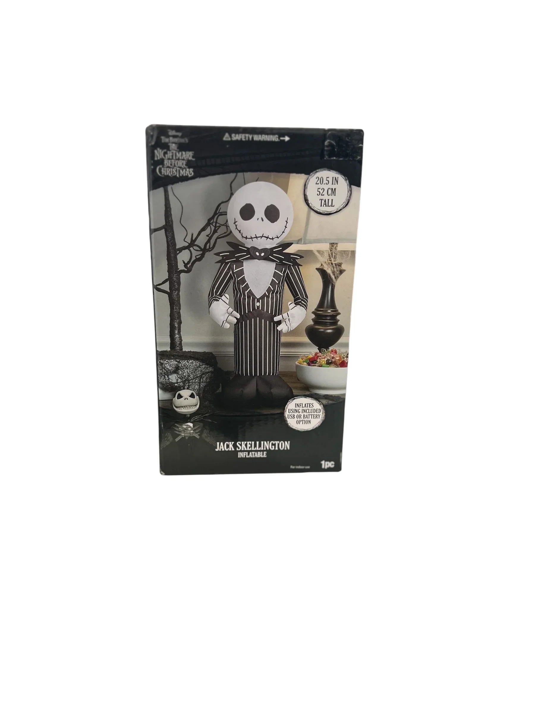 Disney Jack Skellington Desk Airblown Inflatable, 20.5" – Halloween Decor - Exotic Pro