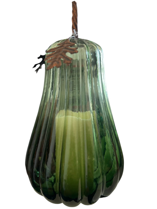 Fall Fest LED Glass Pumpkin – Light-Up Autumn & Thanksgiving Decor - Exotic Pro
