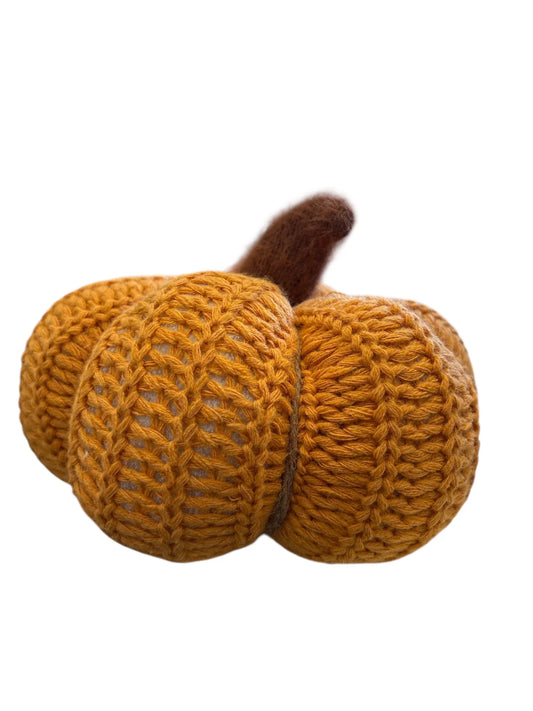 Fall Fest 6" Knit Tabletop Pumpkin – Assorted Colors, 1 Ct Autumn Decor - Exotic Pro