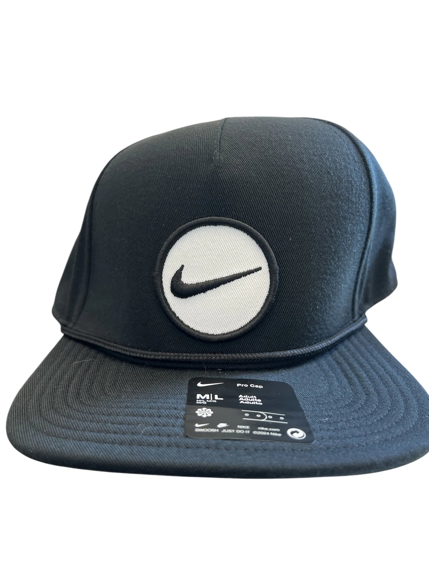 Nike Retro Pro Performance Snapback Hat - M/L Black - Exotic Pro