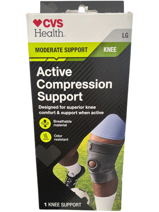 CVS Health Compression Knee Support Brace for Pain Relief – Large Size - Exotic Pro