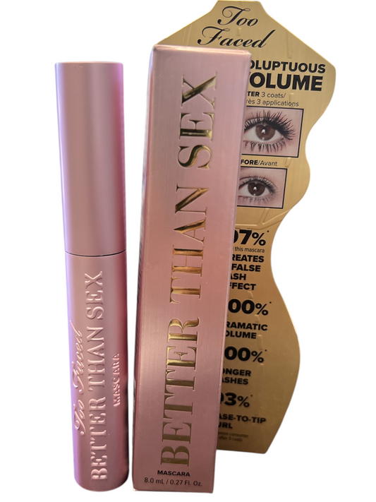 Too Faced Better Than Sex Mascara - Black - Full Size 0.27 oz