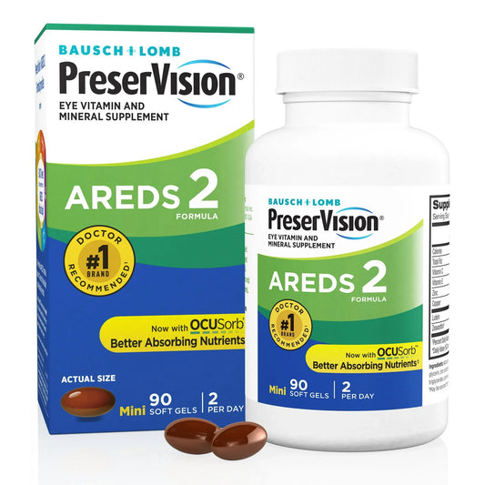 PreserVision AREDS 2 + Multivitamin MiniGels, Eye & Body Support, 90 Ct - Exotic Pro