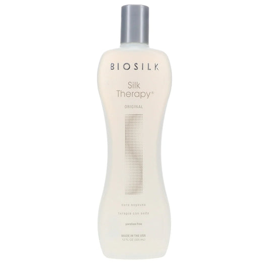 Biosilk Silk Therapy Serum for Hair, Leave-In Treatment, Unisex, Paraben Free, 12 oz - Exotic Pro