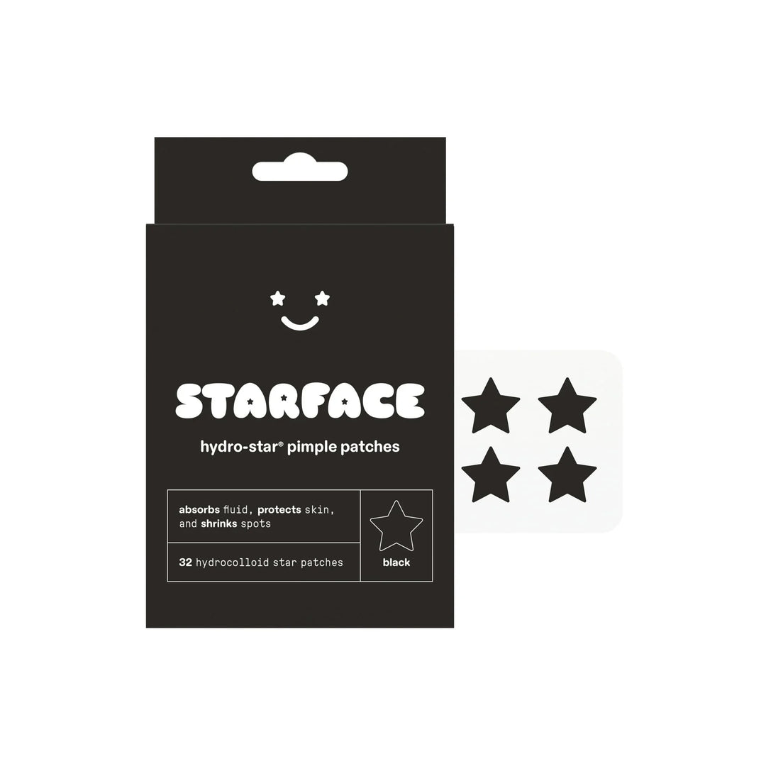 Starface Black Hydro-Star Pimple Patches, 32-Count, All Skin Types - Exotic Pro