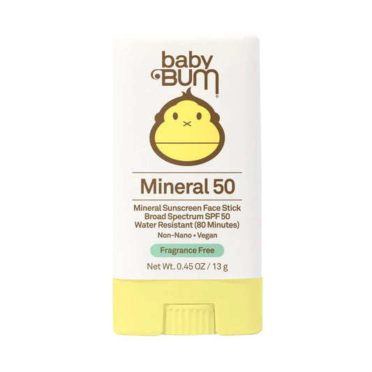 Baby Bum Mineral Sunscreen Face Stick SPF 50, Fragrance Free, 0.45 oz - Exotic Pro