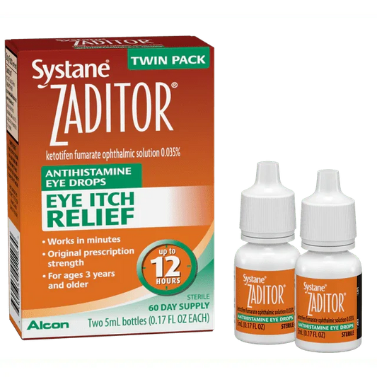 Systane Zaditor Antihistamine Eye Drops 10mL – Allergy Itch Relief - Exotic Pro