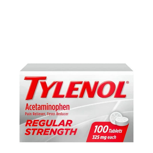 Tylenol Regular Strength 325mg Acetaminophen Tablets – 100 Count - Exotic Pro