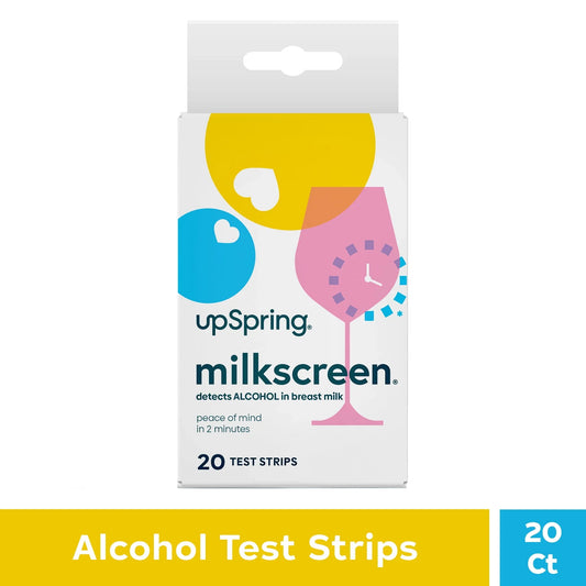 UpSpring Milkscreen Breastfeeding Alcohol Test Strips, 2-Min Results, 20 Ct - Exotic Pro