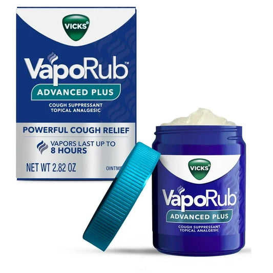 Vicks VapoRub Advanced Plus – Cough Suppressant Chest Rub, 2.82 oz - Exotic Pro