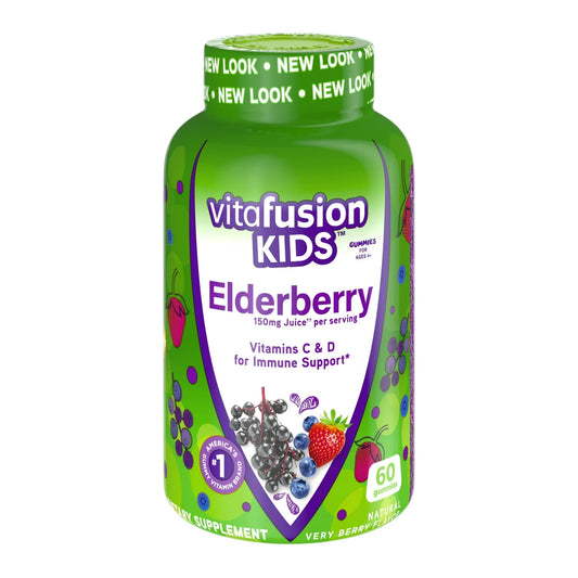 vitafusion Kids Elderberry Gummies – Immune Support Vitamins for Kids, 60 Gummies - Exotic Pro