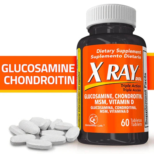 X Ray Triple Action Joint Supplement with Glucosamine, MSM & Vitamin D – 60 Ct - Exotic Pro