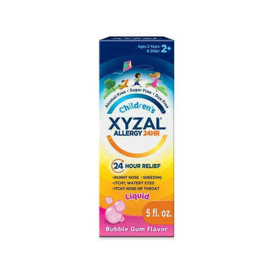 Xyzal Children’s 24-Hour Allergy Relief Liquid, Bubble Gum, 5 fl oz - Exotic Pro