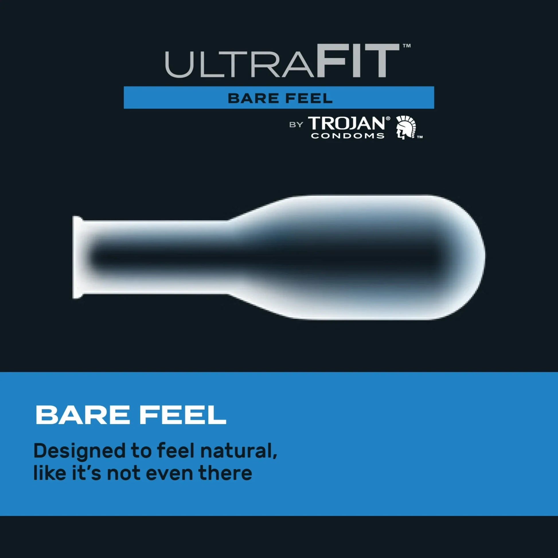 Trojan UltraFit Bare Feel Condoms – Thin Lubricated Latex, 10 Count - Exotic Pro