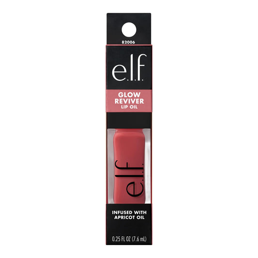 e.l.f. Glow Reviver Lip Oil – Rose Envy | Nourishing Gloss with Rose Tint