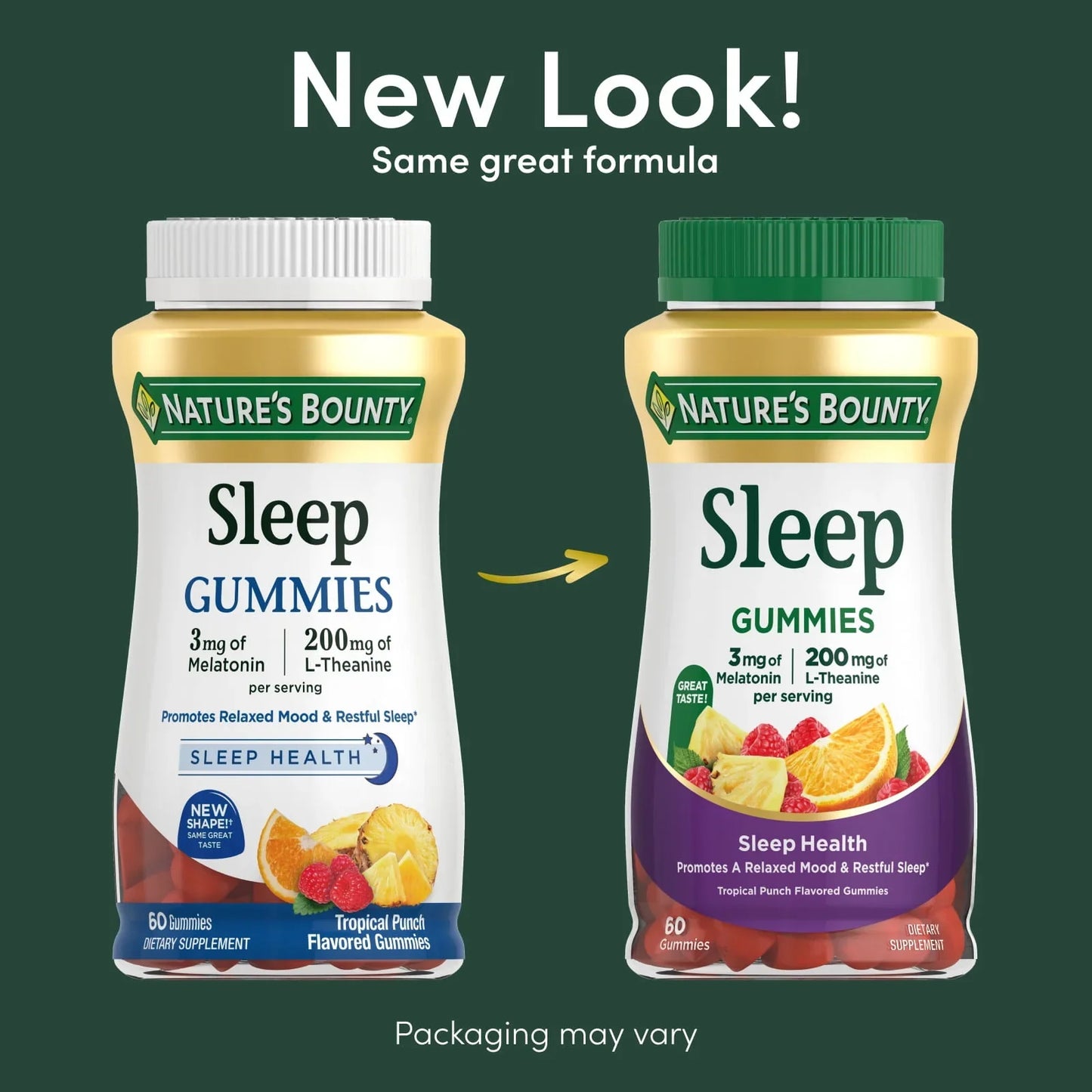 Nature’s Bounty Melatonin Sleep Support Gummies - Tropical Punch, 60 Ct - Exotic Pro