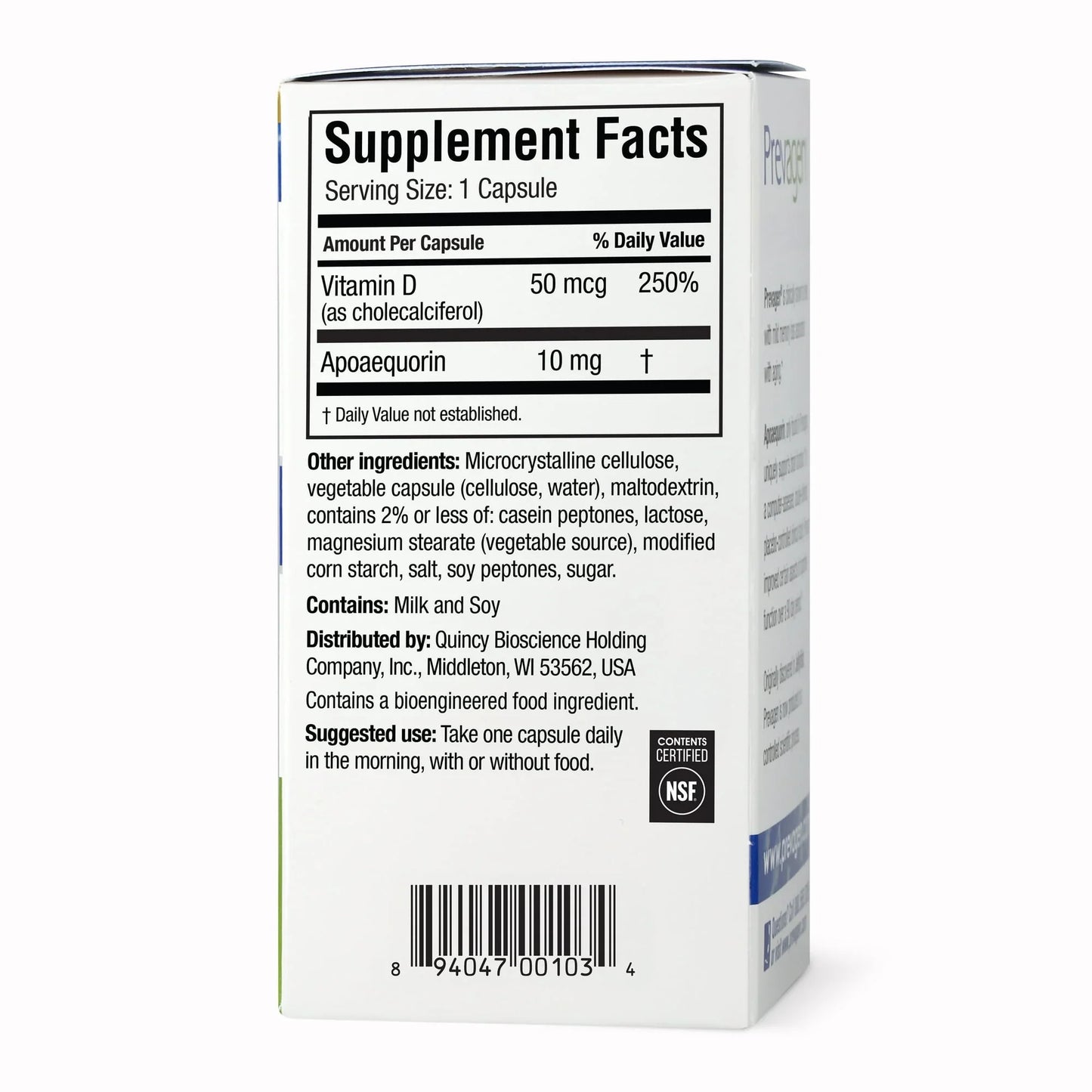 Prevagen Regular Strength Memory Support Capsules, 30 Count - Exotic Pro
