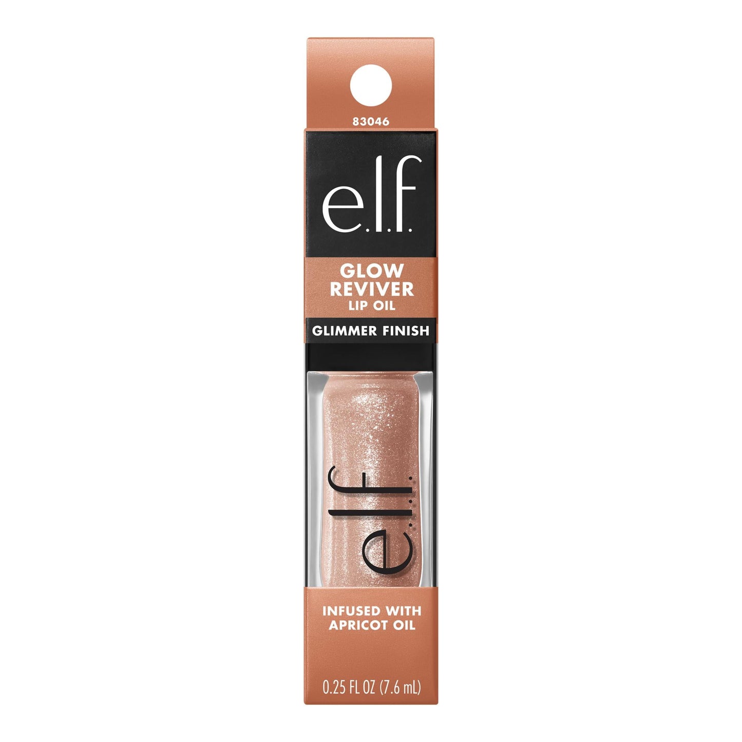 e.l.f. Glow Reviver Lip Oil – Crystal Baller | Clear Shimmer Hydrating Gloss