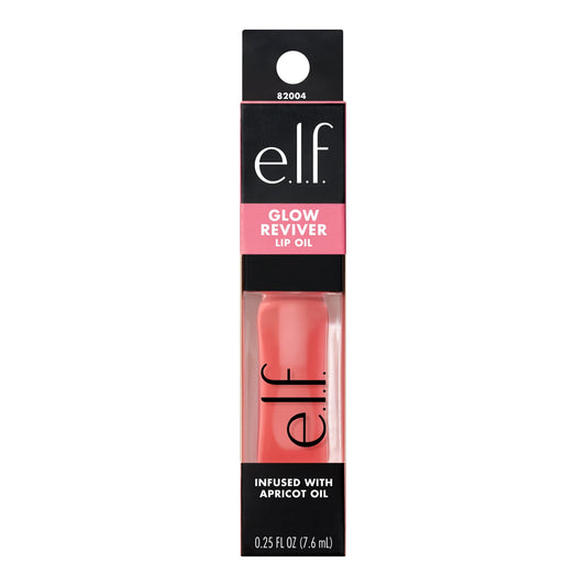 e.l.f. Glow Reviver Lip Oil – Pink Quartz | Hydrating Shine Lip Gloss
