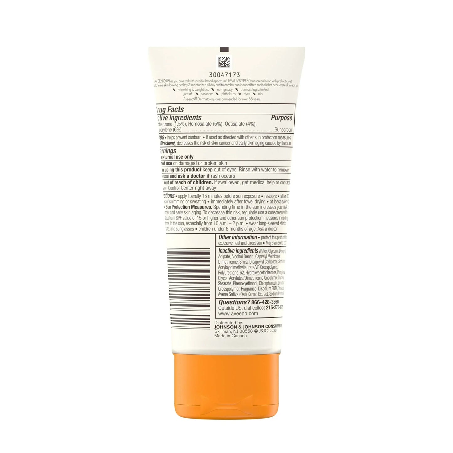 Aveeno Protect + Hydrate Body Sunscreen Lotion SPF 30, 3 fl oz - Exotic Pro