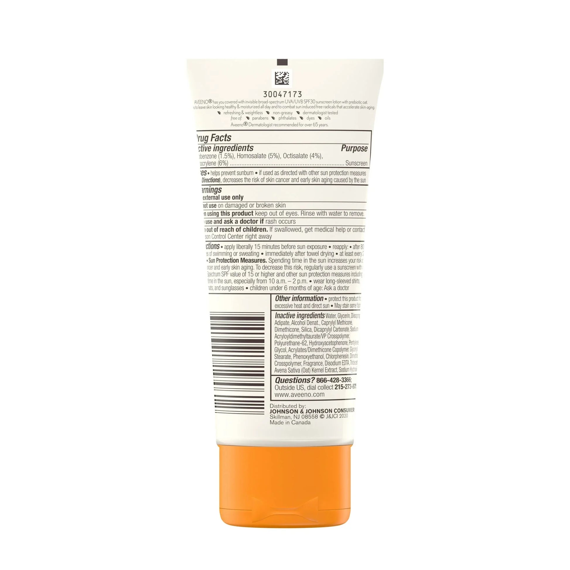 Aveeno Protect + Hydrate Body Sunscreen Lotion SPF 30, 3 fl oz - Exotic Pro