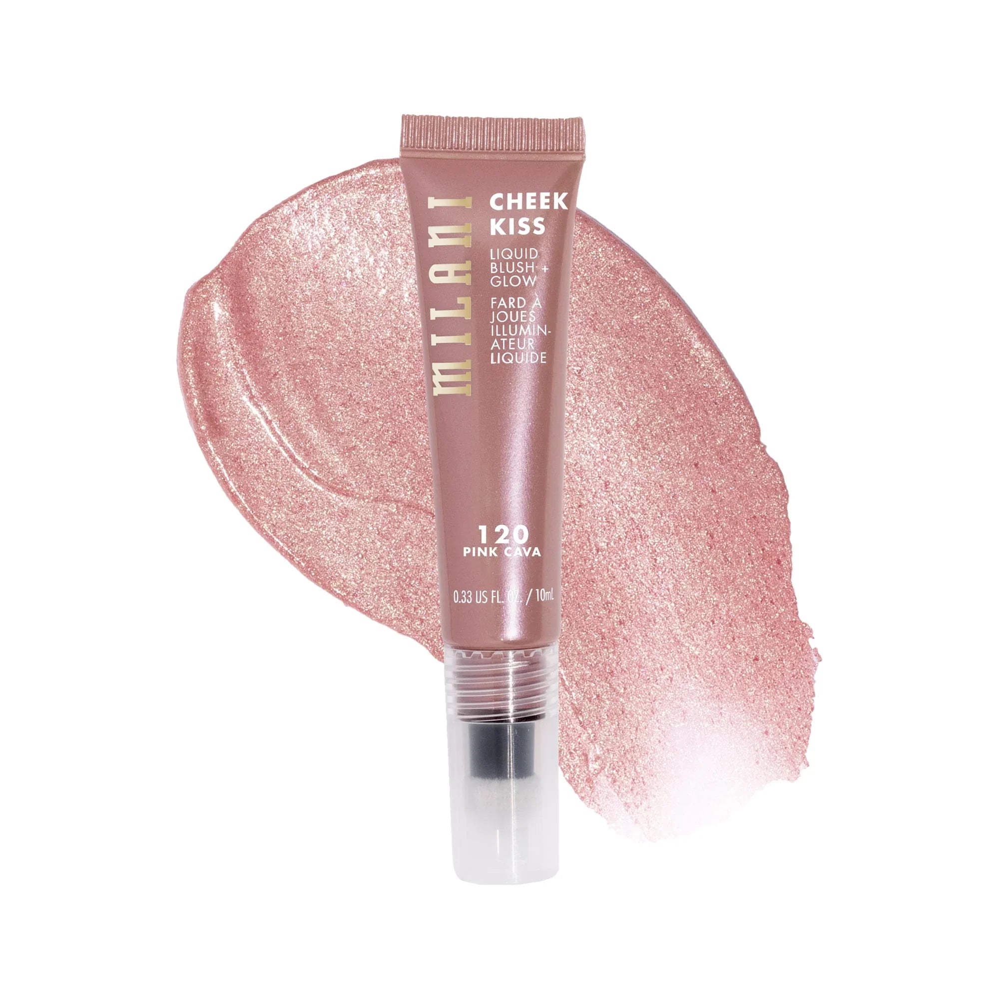 Milani Cheek Kiss Liquid Blush + Glow in Pink Cava 120 – 0.33 fl oz - Exotic Pro